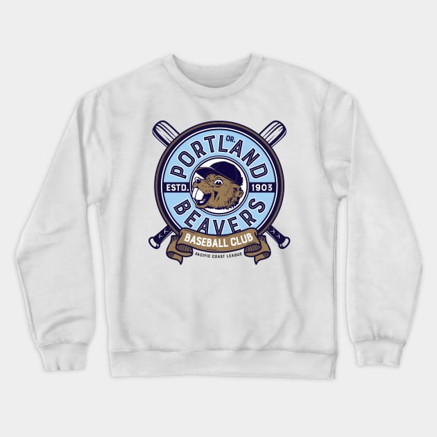 Portland Beavers Crewneck Sweatshirt by MindsparkCreative